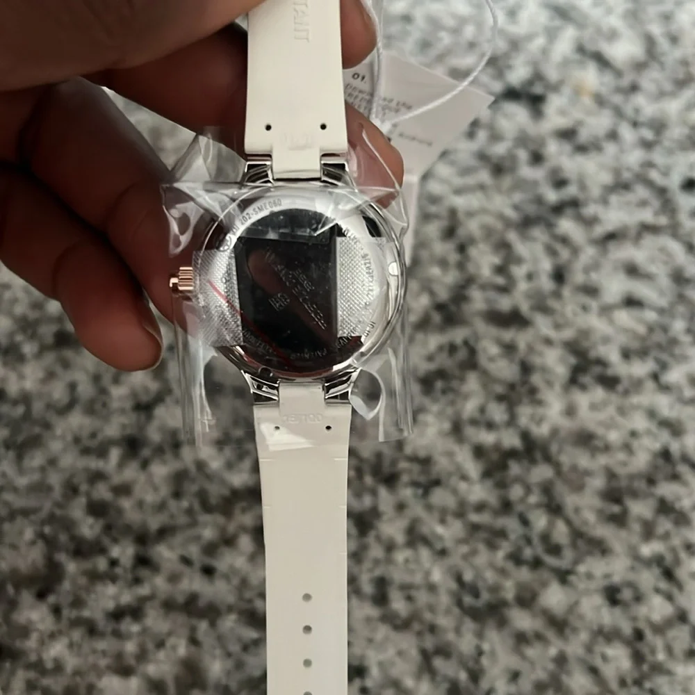 Frederique Constant Geneva HSW Quartz White and Rose Gold Watch